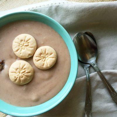habichuelas con dulce (sweetened beans)Recipe in English and Spanish.