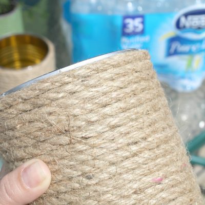 Gardening DIY: Tin Can Plant Holders