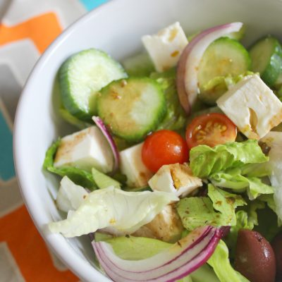 Greek Salad with balsamic vinaigrette