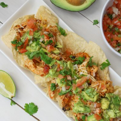 Jalapeño Cilantro Chicken Nachos