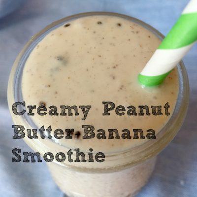 Creamy Peanut Butter-Banana Smoothie #MySmoothie