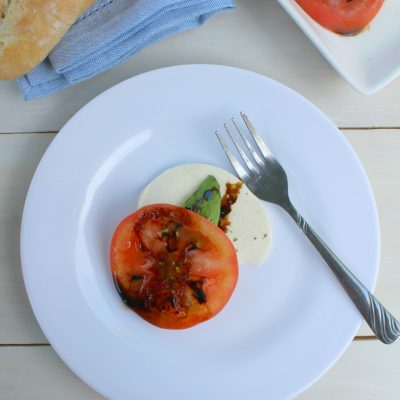 Caprese salad with balsamic reduction